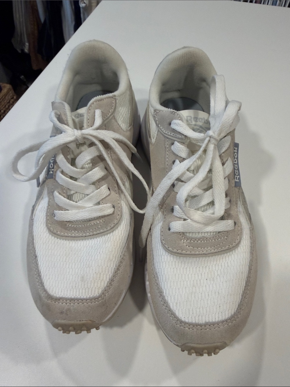 Reebok White & Beige Women's Sneakers - Casual Trainers